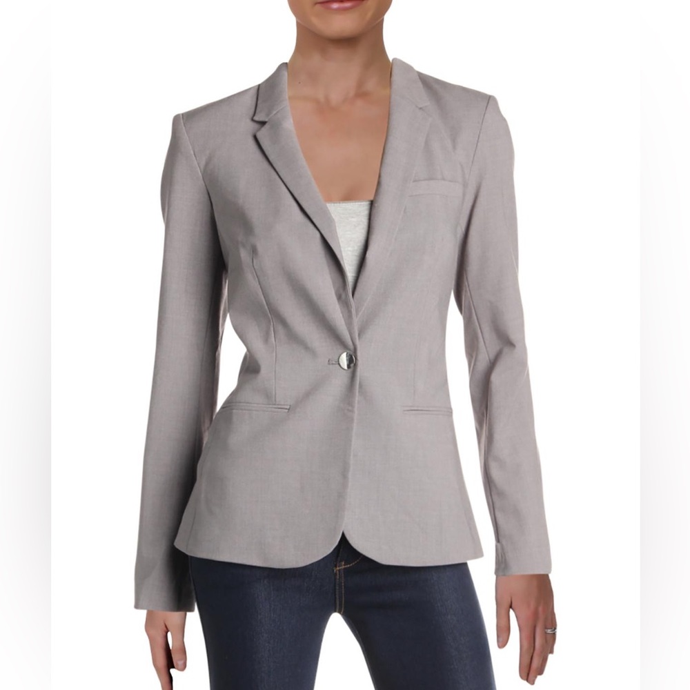 Classic Tailored Calvin Klein Gray Blazer
